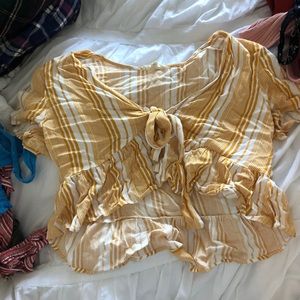 Pac sun front tie shirt